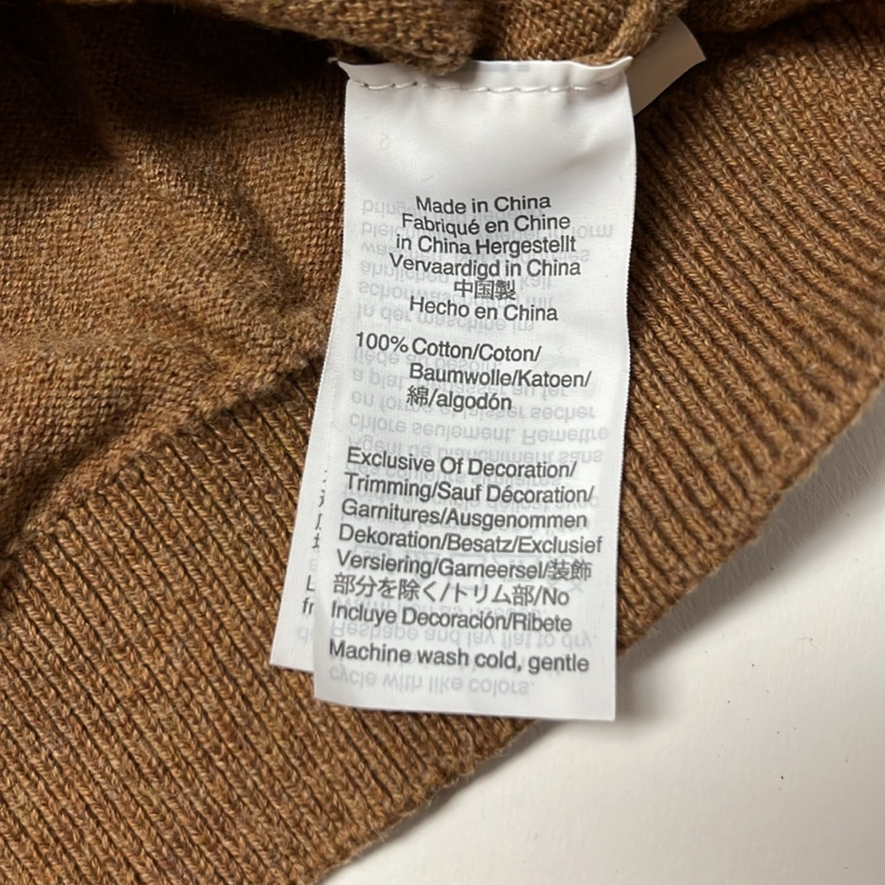 J Crew Mercantile Brown Sweater with poodle Design - Picture 4 of 4